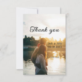 Tack moderna enkla bröllopspar namn meddelande