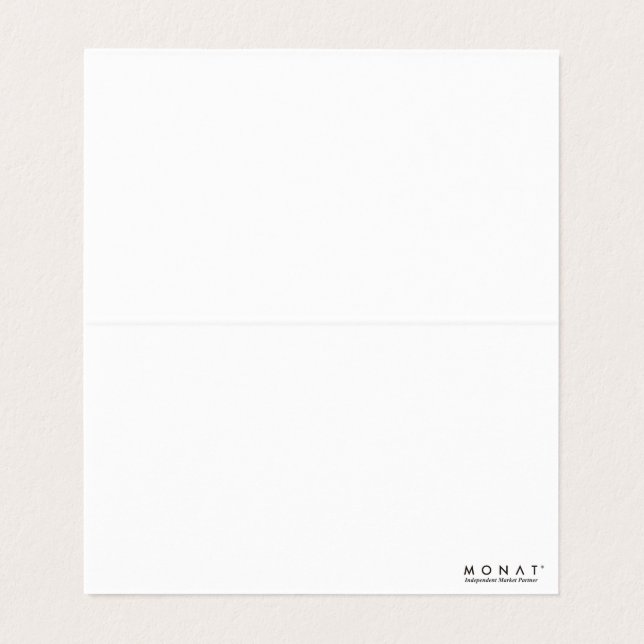 Tack Monat-Affärskortet Visitkort (Insida ovikt)