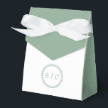 Tack Monogram presentpåse Presentaskar<br><div class="desc">Tack Monogram presentpåse med ett dolt meddelande för bröllopsgäster.</div>
