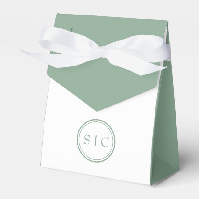 Tack Monogram presentpåse Presentaskar (Framsidan Sidan)