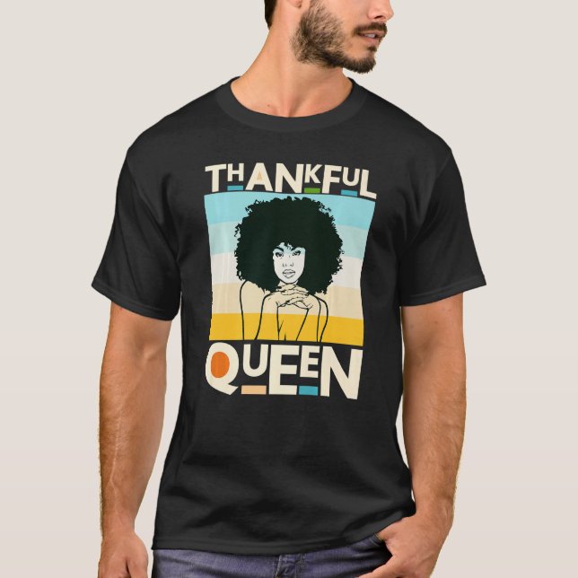 Tack, Mor Black Queen Woman Melanin Si T Shirt (Framsida)