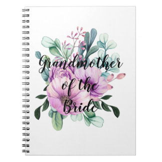 Tack Mormor på Bride eller Groom Lila Anteckningsbok