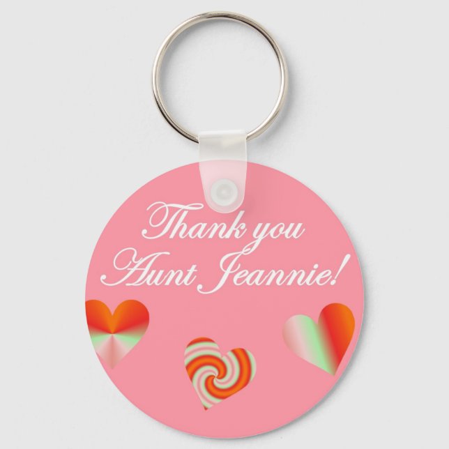 Tack Moster Jeannie Nyckelring (Framsida)