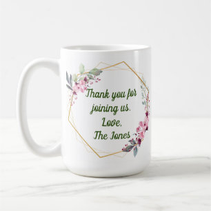 Tack Mugg, Mugg-gåva, bröllopsfavoriter Kaffemugg
