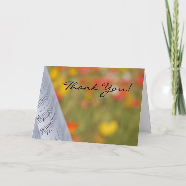 Tack Music Card (Framsida)