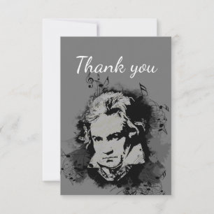 Tack Music Musician Beethoven Piano Kort