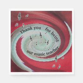 Tack Music Teacher - årsmål Pension Pappersservett