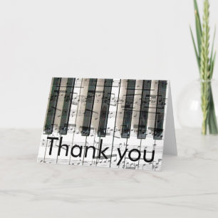 Tack, musik noter tack kort