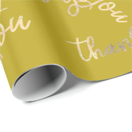 Tack Mustard Kraft Guld Bröllop födelsedag Presentpapper