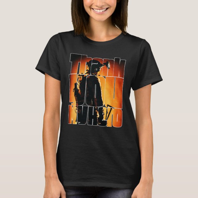 Tack My Hero Militär Veteran 4 T Shirt (Framsida)