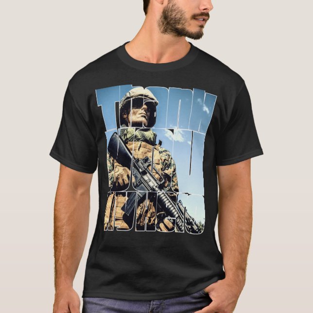 Tack My Hero Military Veteran 6 T Shirt (Framsida)