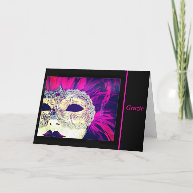 Tack Mysterious Venetian Mask (Framsida)