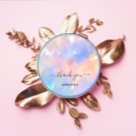 Tack Namn 16:e Möhippans Rosa Holograph Unicorn Runt Klistermärke<br><div class="desc">Det här är helt enkelt ett modernt verktyg som hjälper dig att locka kunder till ditt företag och få ditt företag att växa. Ha en speciell dag! FlorenceK-design</div>