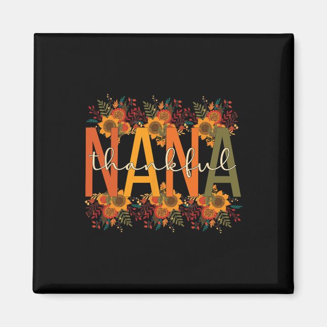Tack, Nana farmors Thanksgiving Nana Grandm Magnet (Framsidan)