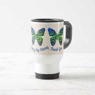 Tack Nanny Blue Grönt Butterfly Babyvvakt Resemugg