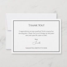 Tack när någon köper bildmallen