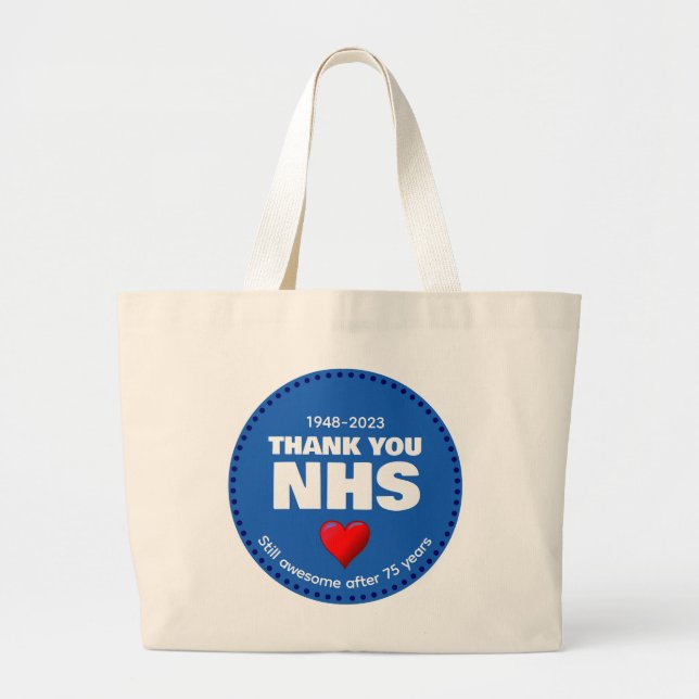 TACK NHS 75 år Jumbo Tygkasse (Framsidan)