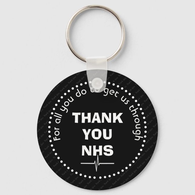 TACK NHS-Anpassningsbar - understödjare Nyckelring (Framsida)
