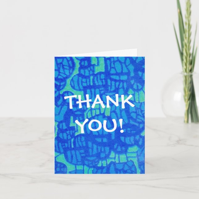 Tack Notecard - abstrakt design Kort (Framsida)