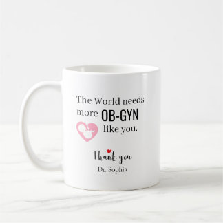 Tack OB-GYN Anpassat Namn Kaffemugg