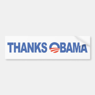 Tack Obama Bildekal