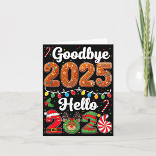 Tack och adjö 2025 Hej 2026 Gott nytt år Chris Kort