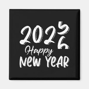Tack och adjö 2025 Hej 2026 Gott Nytt År Nyårsafto Magnet