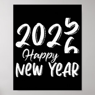 Tack och adjö 2025 Hej 2026 Gott Nytt År Nyårsafto Poster