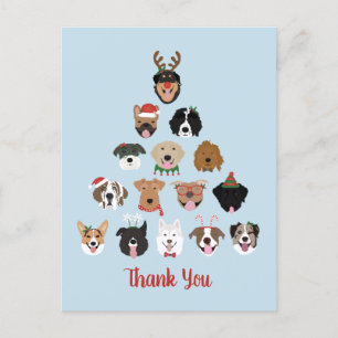 Tack och Gott Pawskafton Hund Julgran Vykort