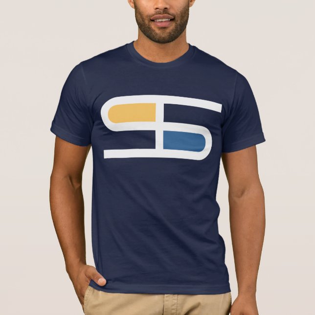 "Tack och Jibe" Nautisk temdesign T-shirt (Framsida)