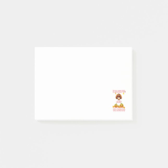 Tack och lov, 23 amerikanska Maple November-Thanks Post-it Block (Framsida)