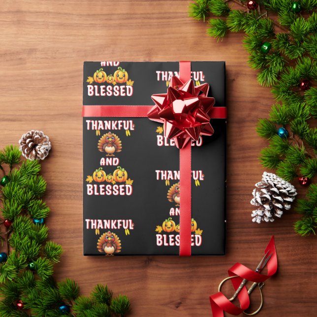 Tack och lov, 23 amerikanska Maple November-Thanks Presentpapper (Julgåva)