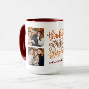 Tack och lov, 4 foto-Namn-kaffe Mugg