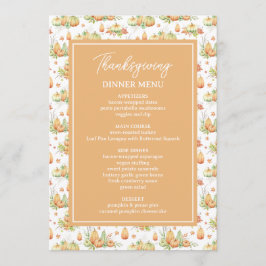 Tack och lov, använd minimal Thanksgiving Meny