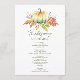 Tack och lov, använd minimal Thanksgiving Meny