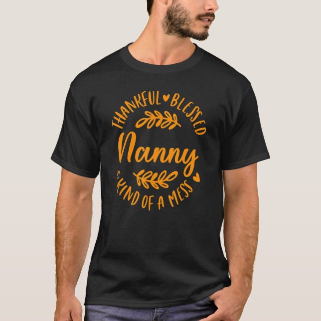 Tack och lov, en  Nanny Thanksgi. T Shirt (Framsida)