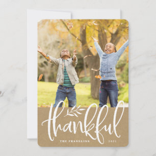Tack och lov Fotokort för Thanksgiving Julkort