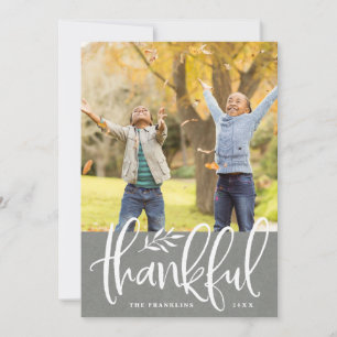 Tack och lov Fotokort för Thanksgiving Julkort