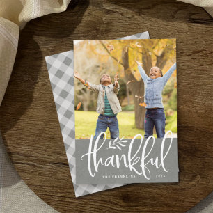Tack och lov Fotokort för Thanksgiving Julkort