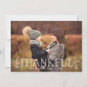 Tack och lov Fotokort för Thanksgiving Julkort