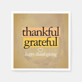 Tack och lov: happy thanksgiving pappersservett
