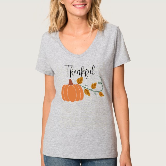 Tack och lov Harvest-Gratitude T-Shirt (Framsida)