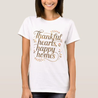 Tack och lov Hearts Lycklig Homes T Shirt
