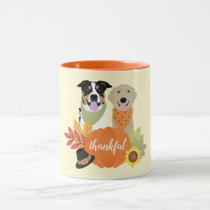 Tack och lov Hundar Thanksgiving Harvest Pumpkins Mugg