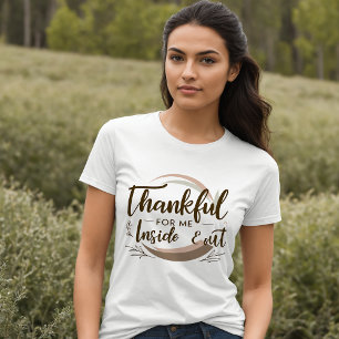 Tack och lov inom och ut Motivational T-Shirt
