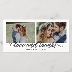 Tack och lov, Kärlek Bröllop, tackkort Kort