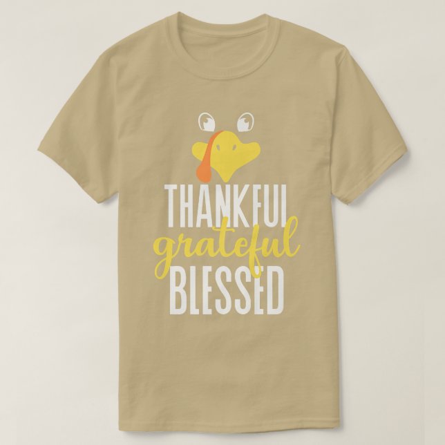 Tack och lov, Manar i familjen Blad Thanksgiving T Shirt (Design framsida)