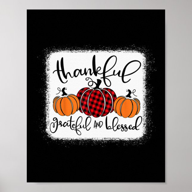 Tack och lov och tack vare Pumpkin Fall Thanksg Poster (Framsidan)