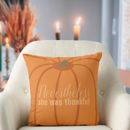 Tack och lov Orange Modern Thanksgiving Dekorativ Kudde