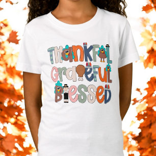 Tack och lov, stor välsignad Thanksgiving T Shirt